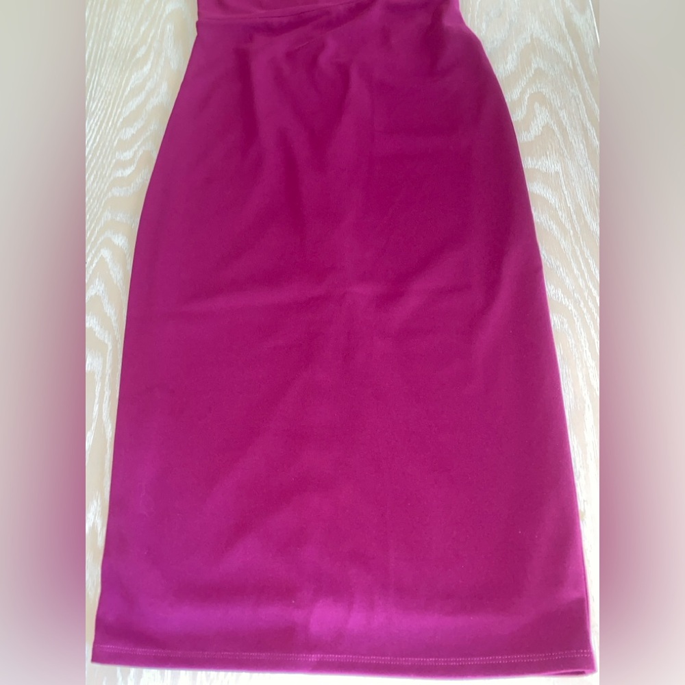 Lulus Magenta My Favorite Night Off-the-shoulder Bodycon Midi Dress - Picture 10 of 11